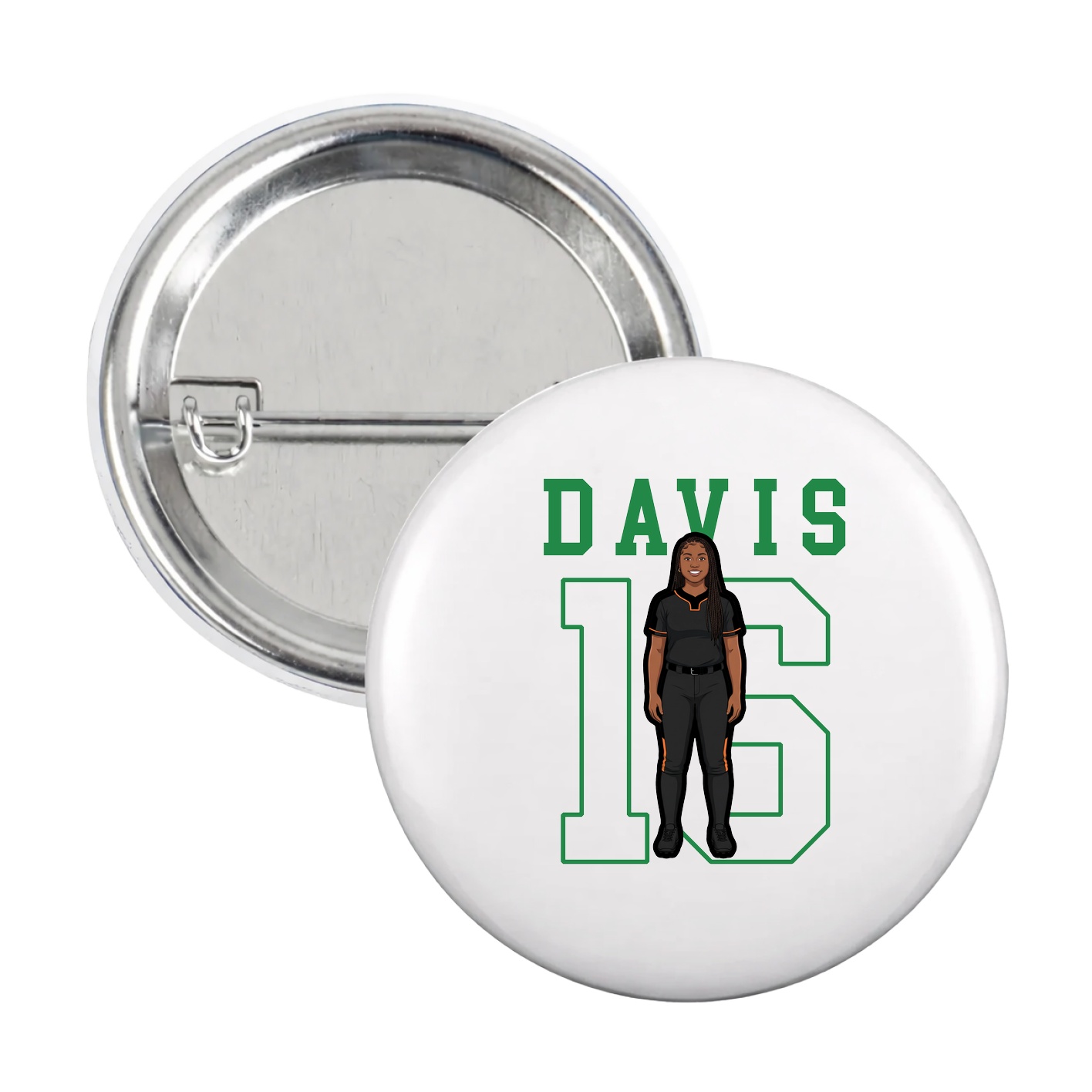Game Day Button — Shirsey in White