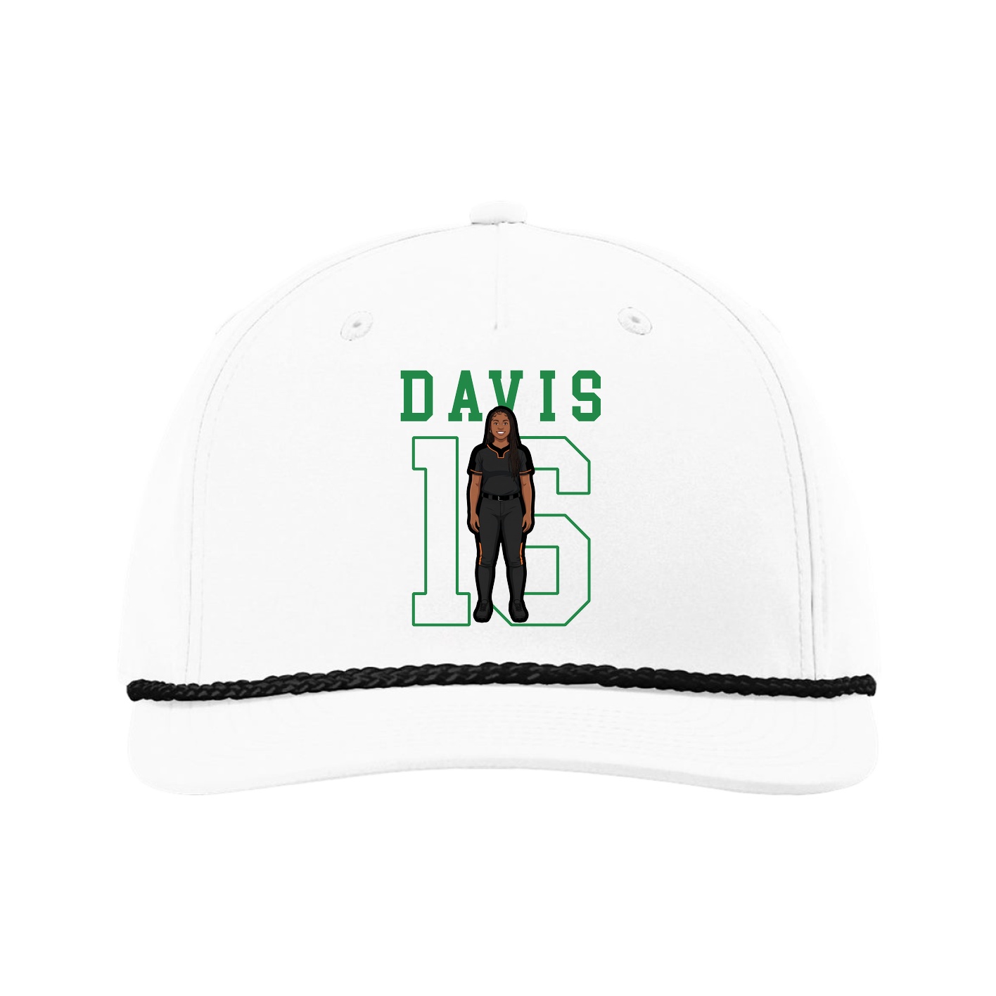 Five-Panel Classic Rope Cap — Shirsey in White