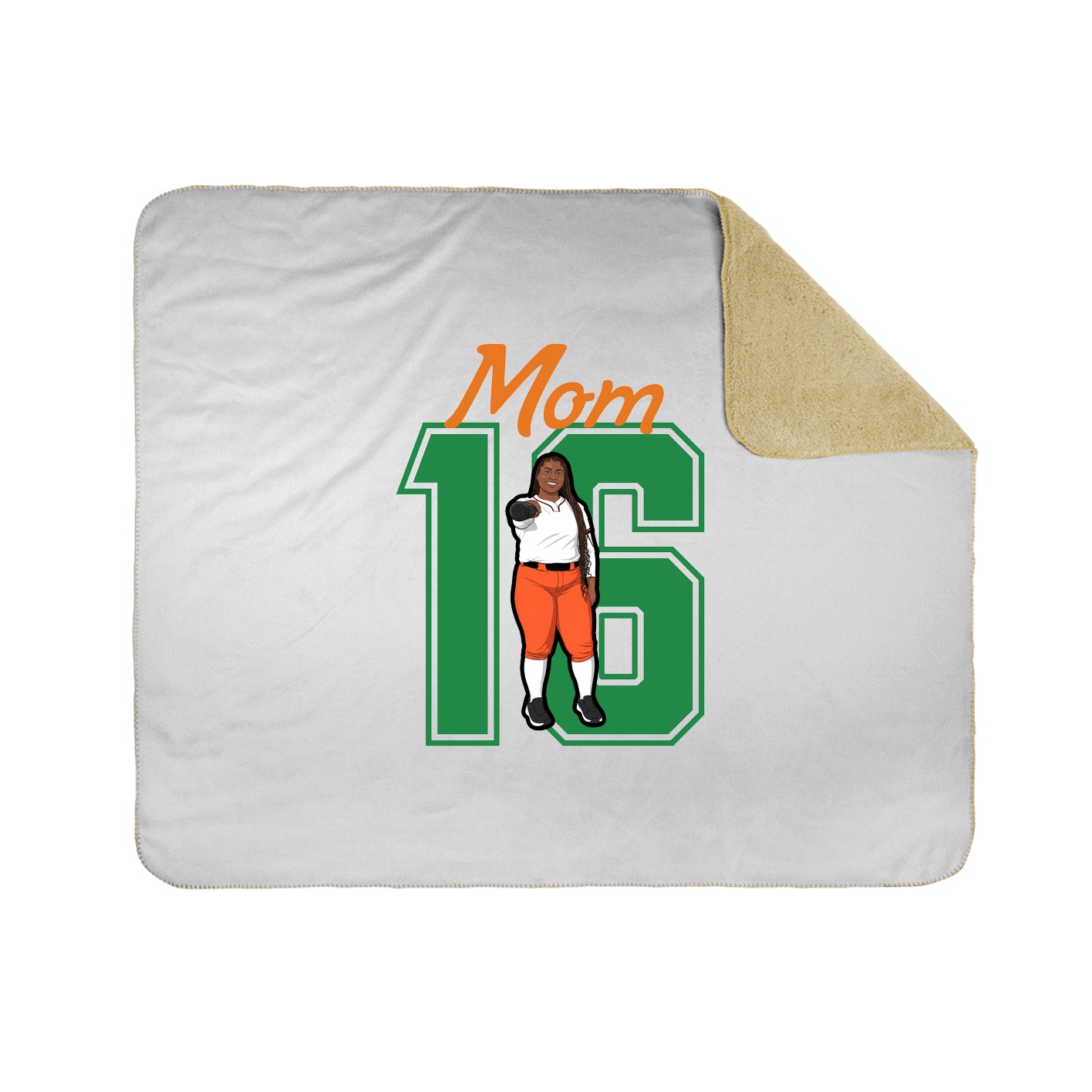 Throw Blanket — Mothers Day Shirsey in White