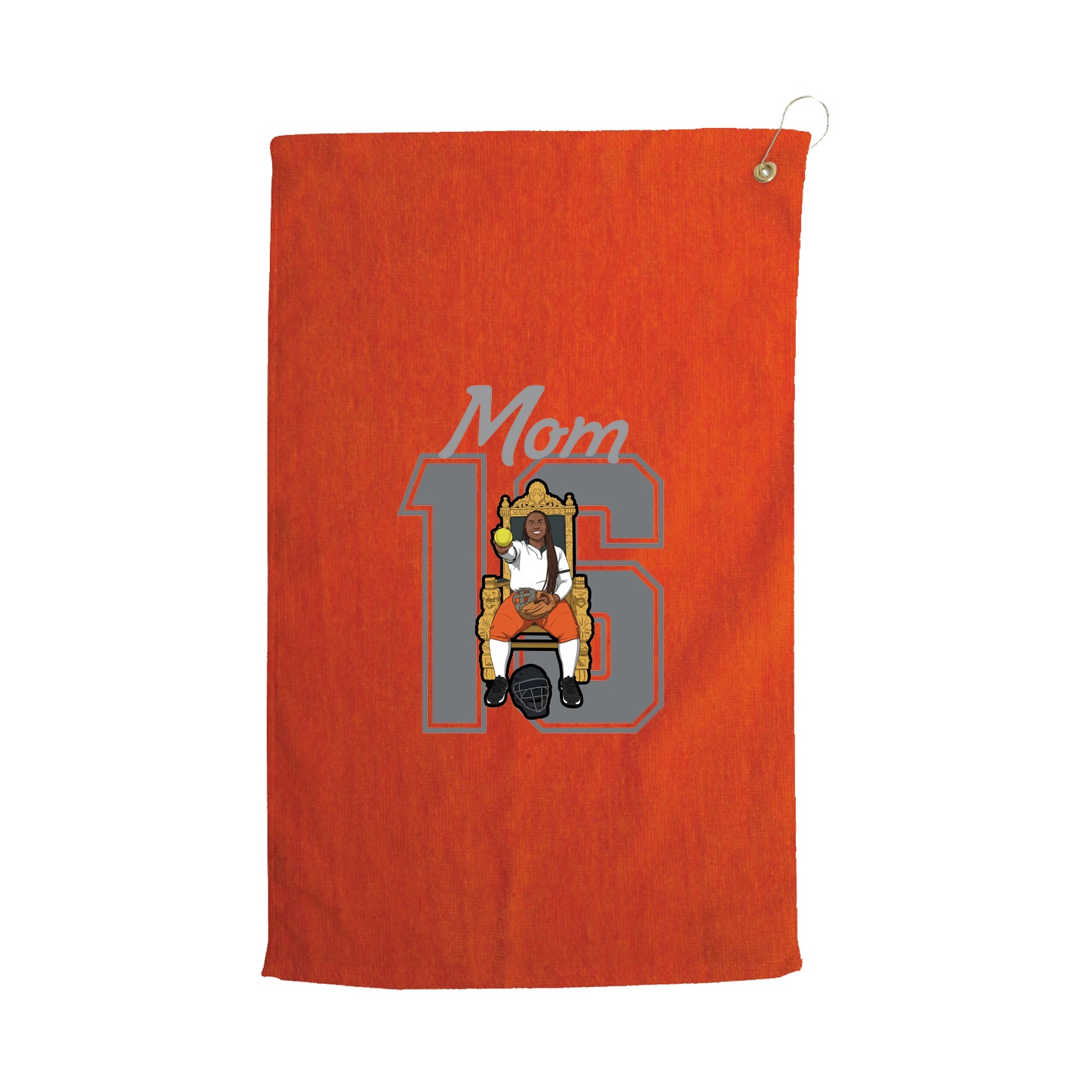 Golf Towel — Mothers Day Shirsey in Orange