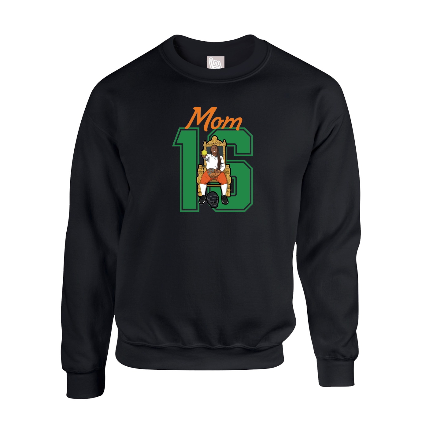 Fleece Crew — Mothers Day Shirsey in Black