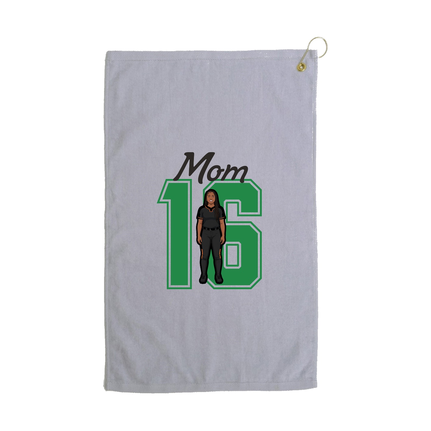 Golf Towel — Mothers Day Shirsey in Grey