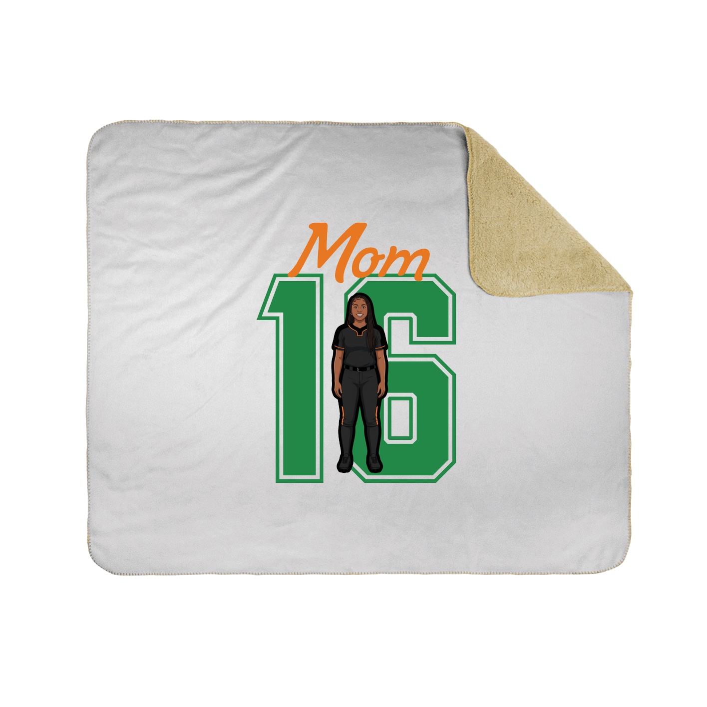 Throw Blanket — Mothers Day Shirsey in White