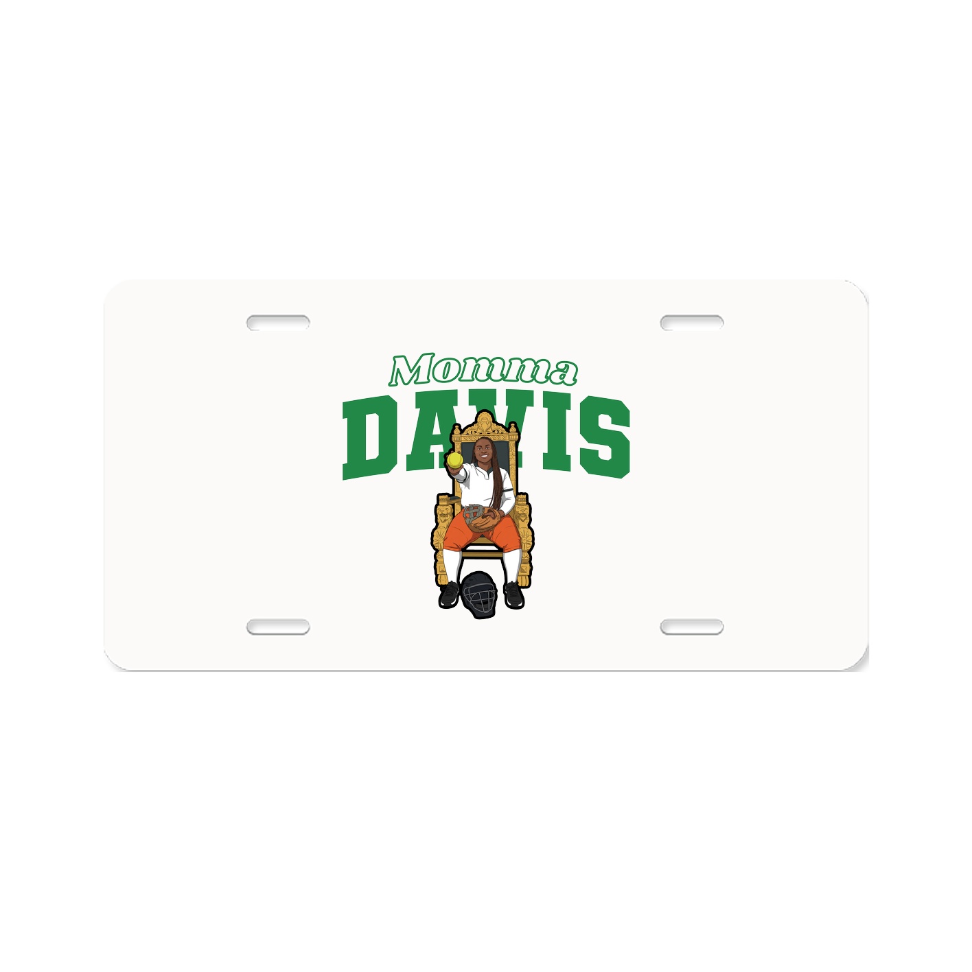 License Plate — Mothers Day Block in Classic