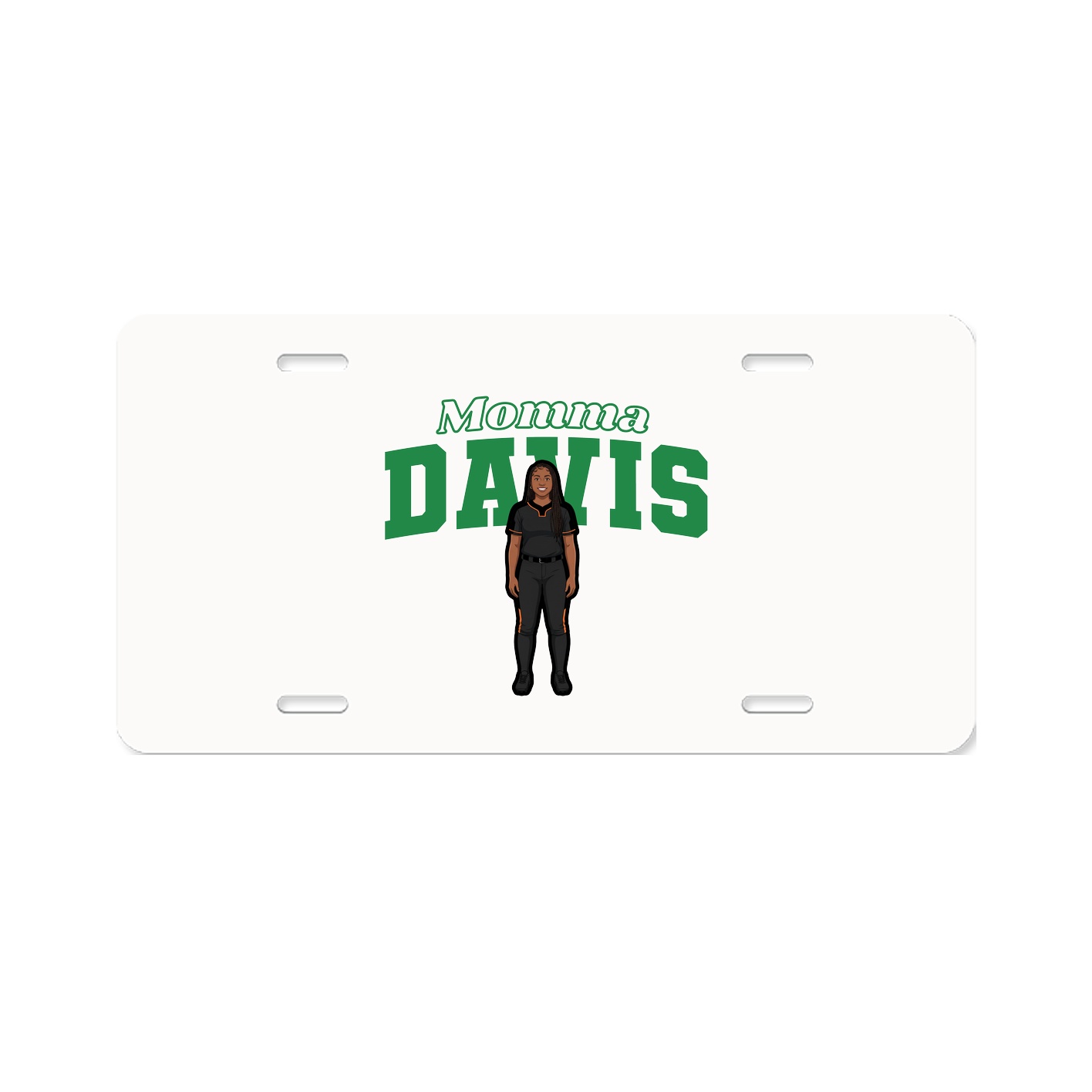 License Plate — Mothers Day Block in Classic