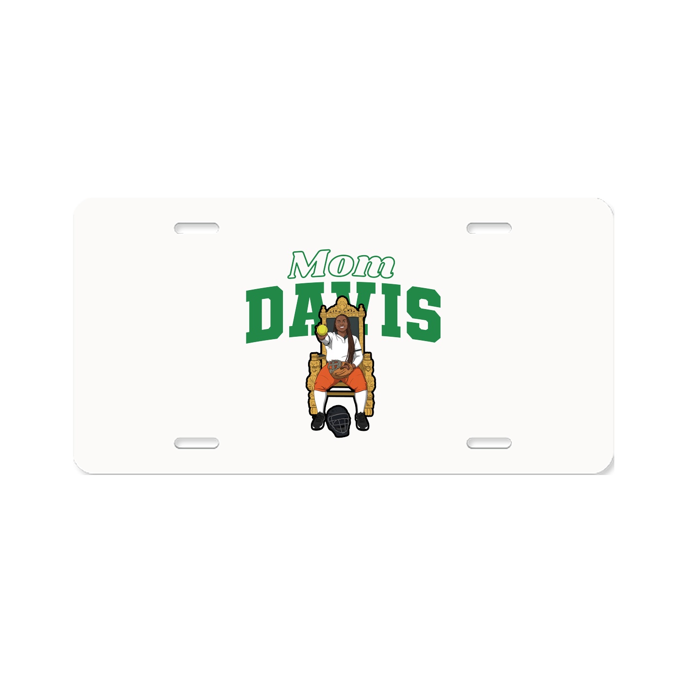 License Plate — Mothers Day Block in Classic