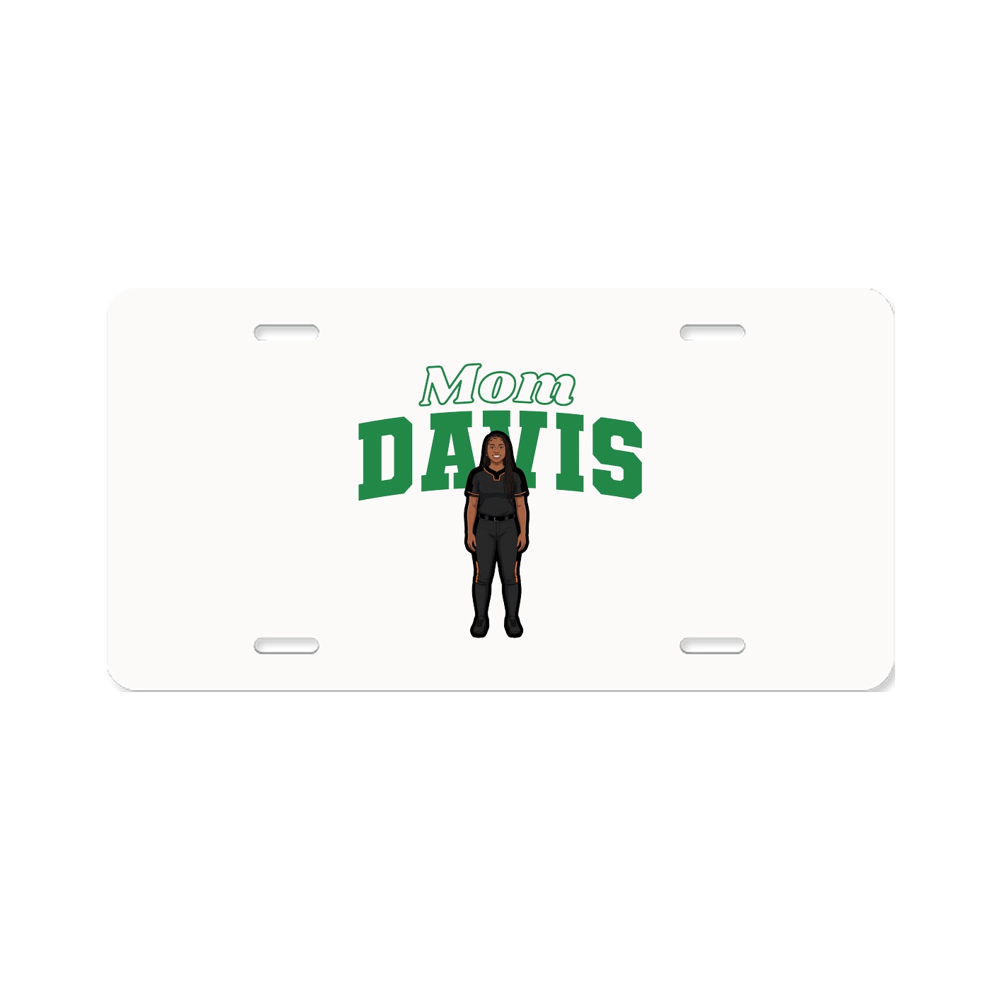 License Plate — Mothers Day Block in Classic