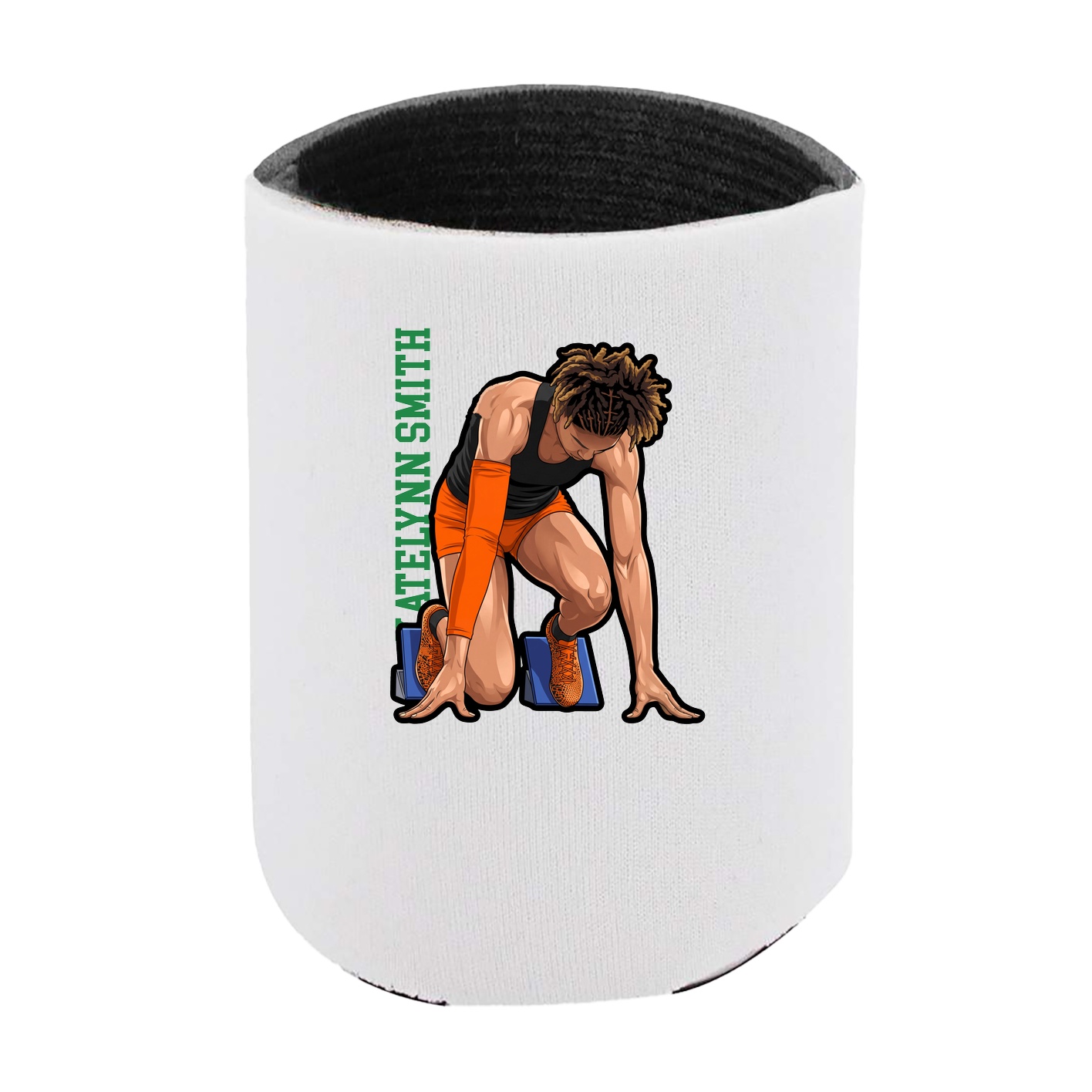 Can Holder — Name Vertical in White