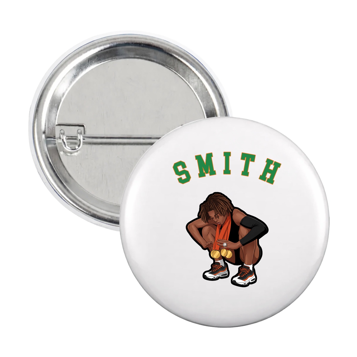 Game Day Button — Shirsey Arch in White