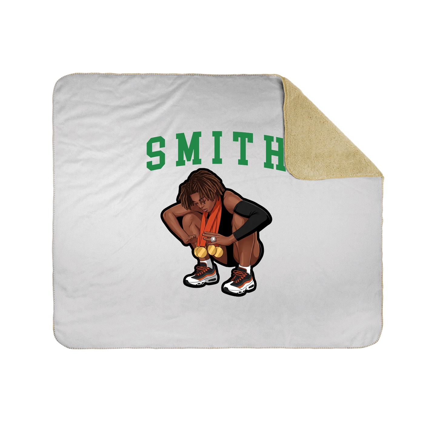 Throw Blanket — Shirsey in White