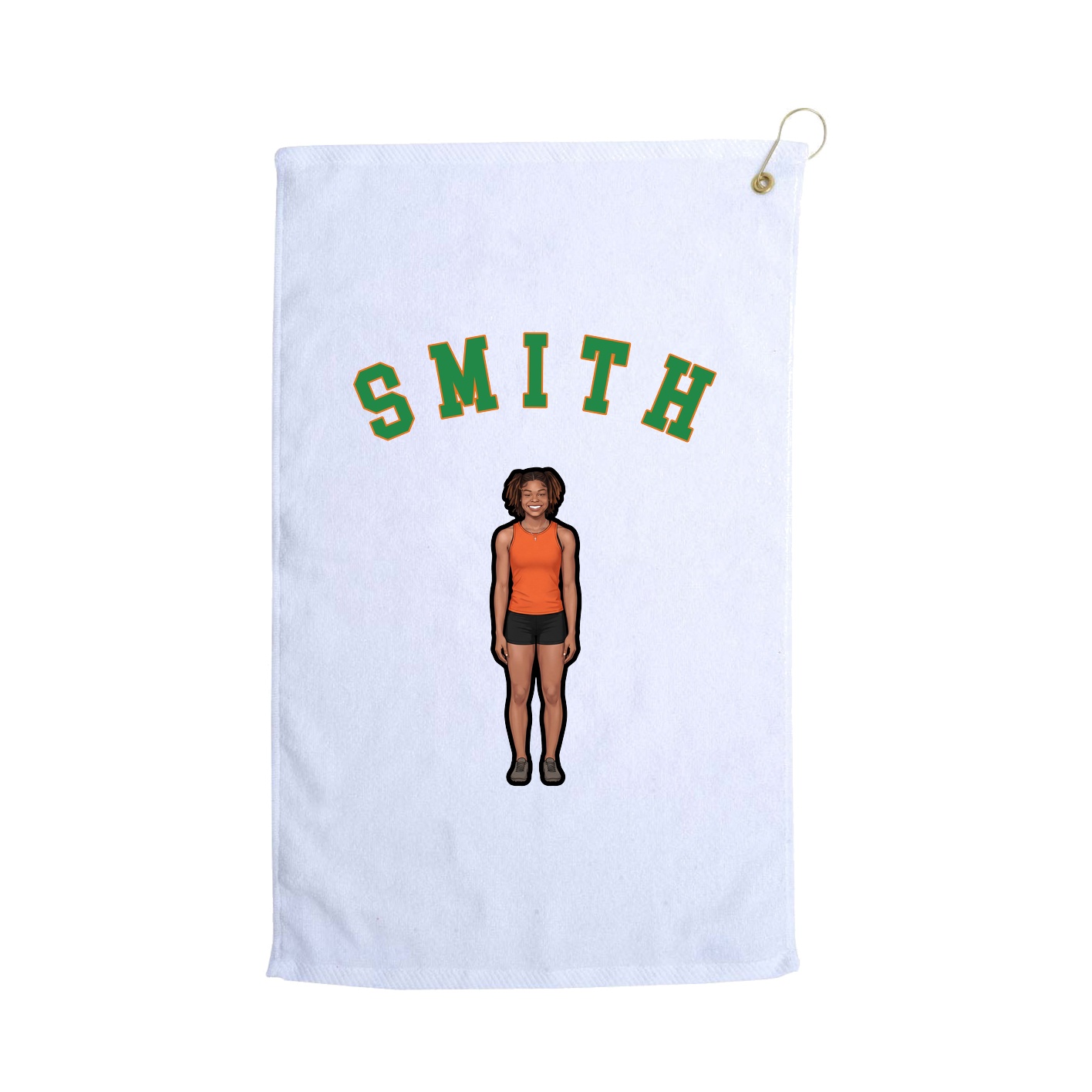 Golf Towel — Shirsey Arch in White