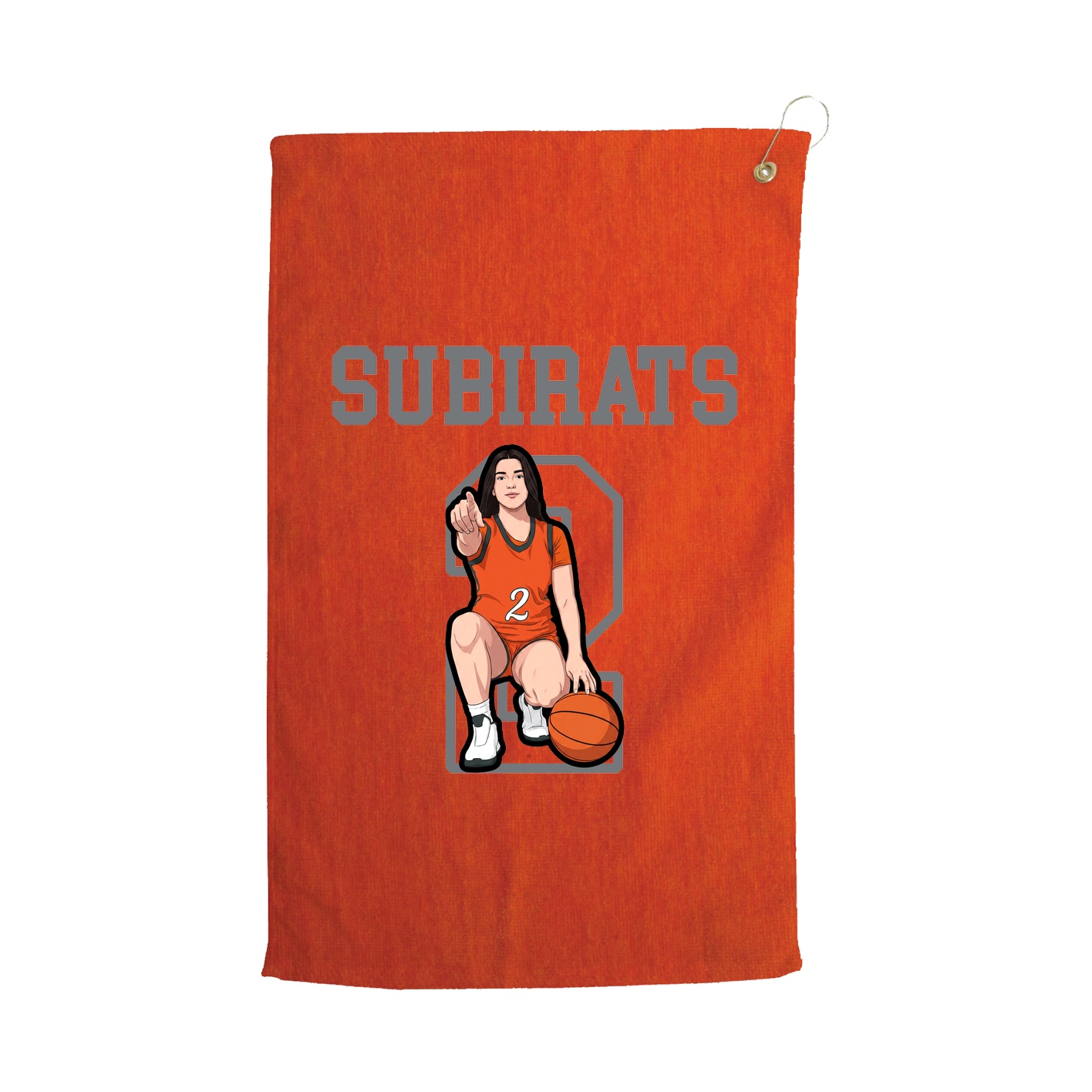 Golf Towel — Shirsey in Orange