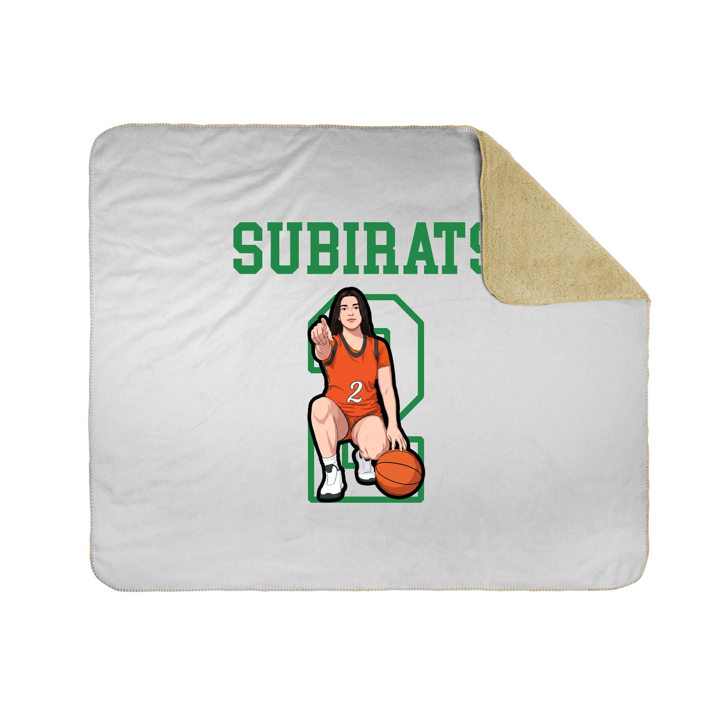 Throw Blanket — Shirsey in White