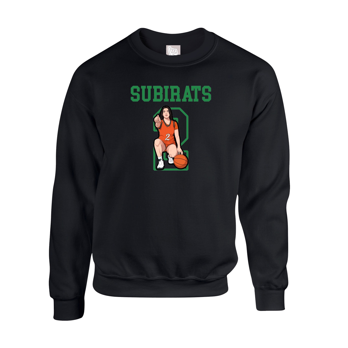Fleece Crew — Shirsey in Black