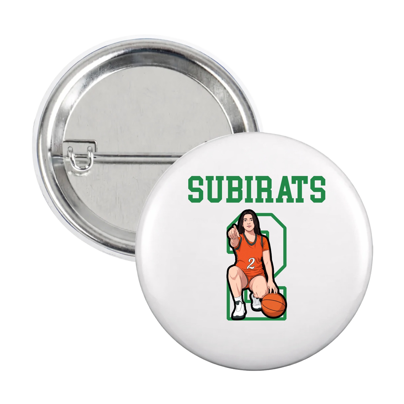 Game Day Button — Shirsey in White