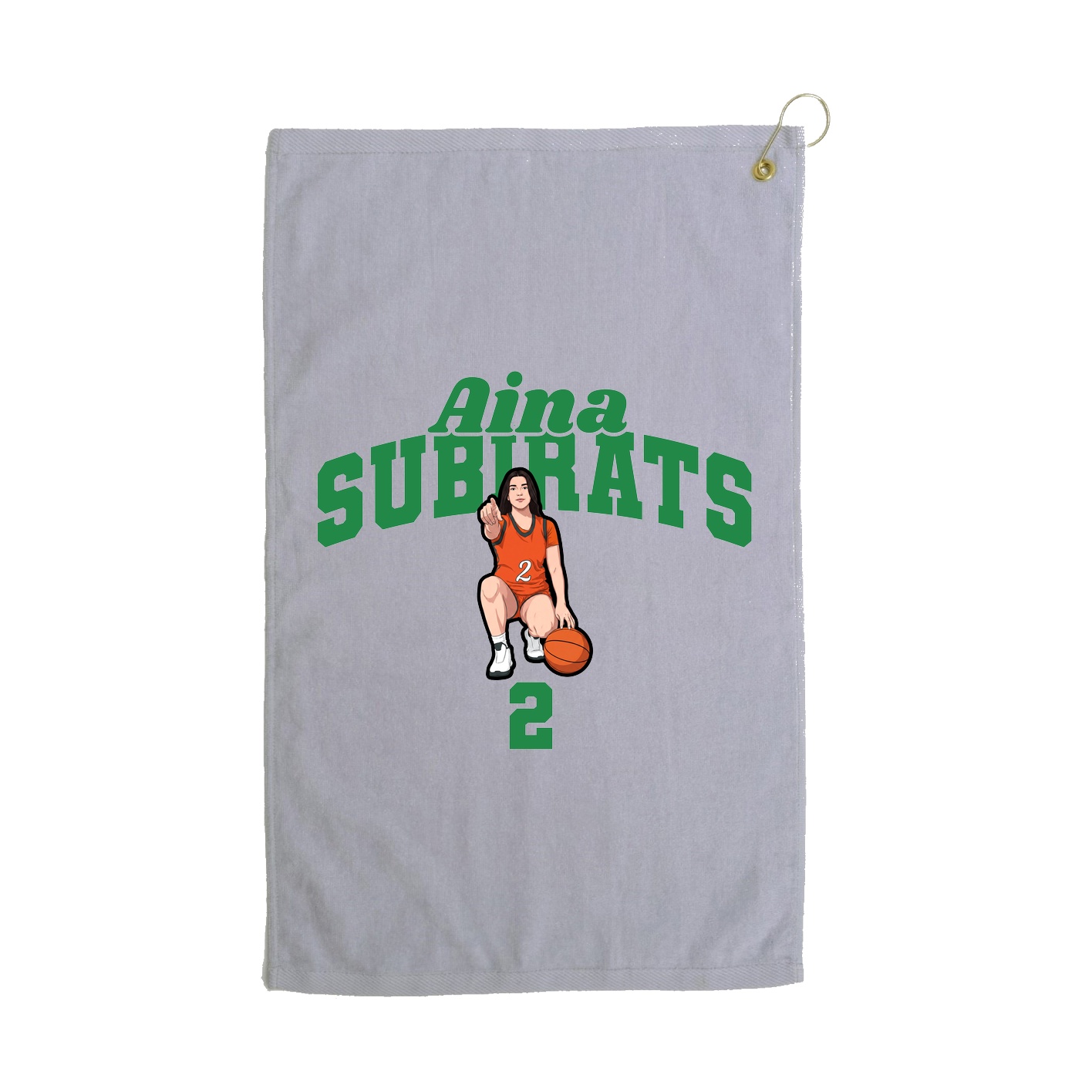 Golf Towel — Signature Arch in Grey