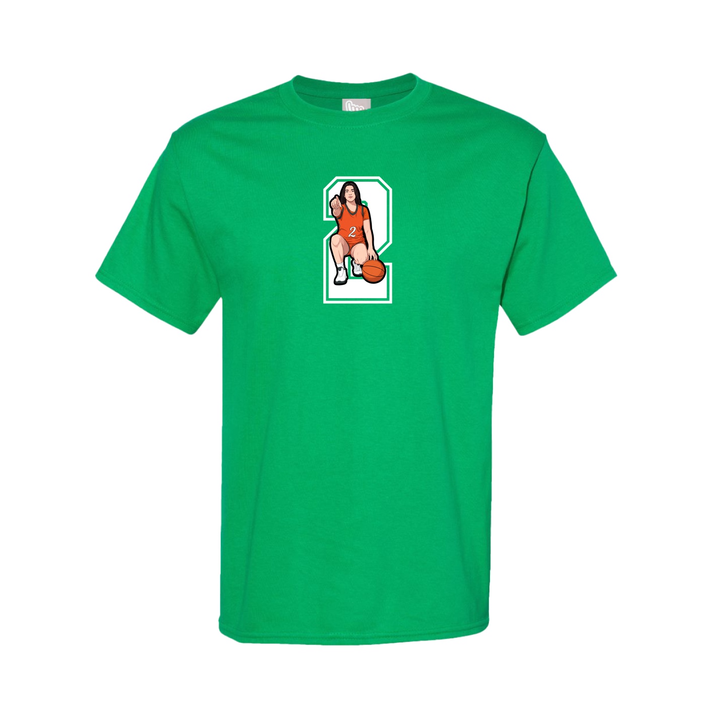 Youth Tee — Number in Green
