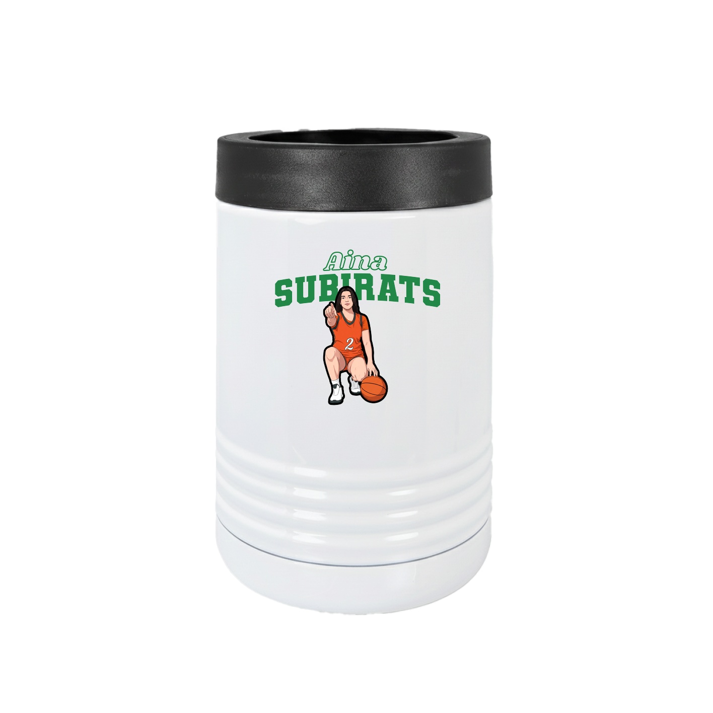Beverage Holder — Name Arch in White