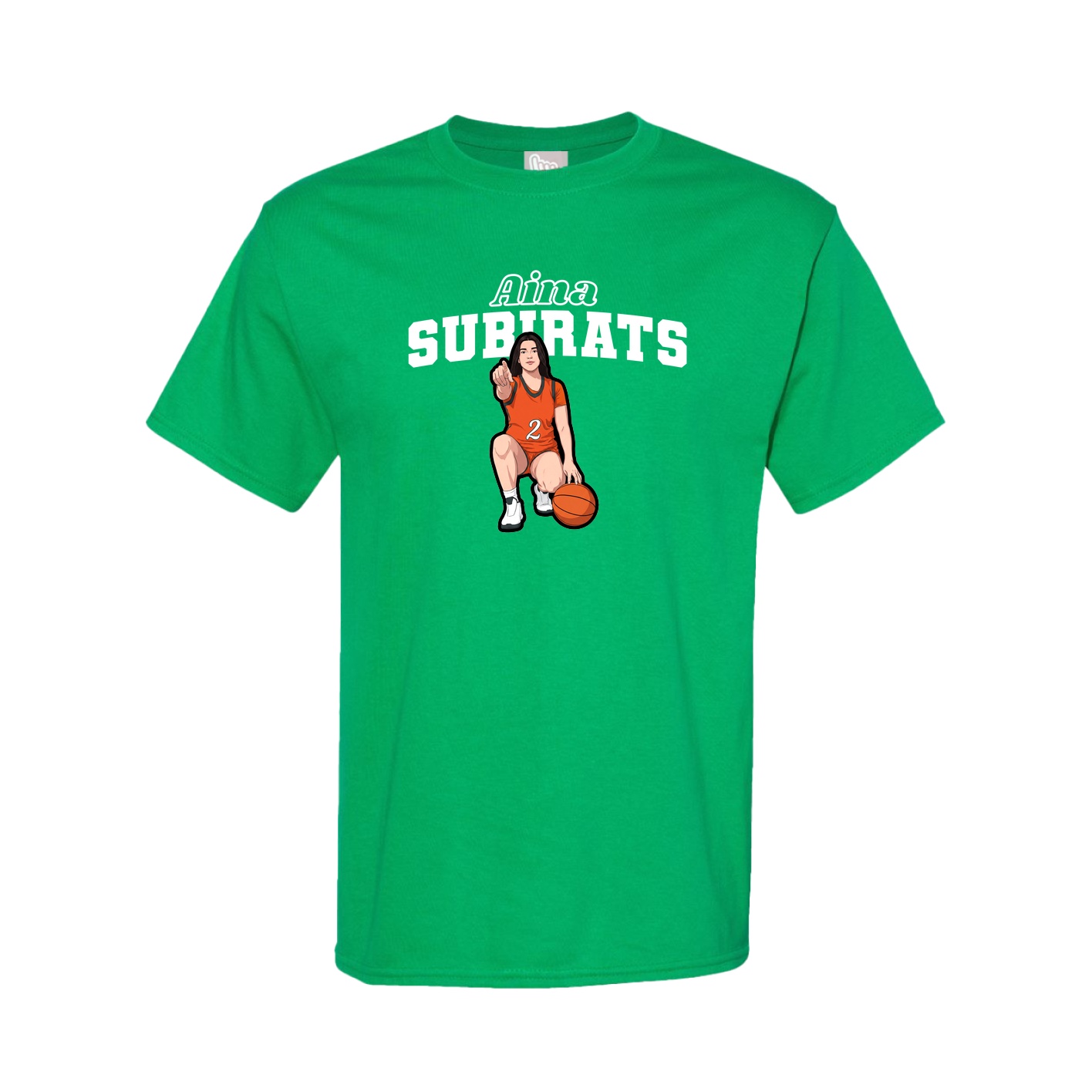 Youth Tee — Name Arch in Green