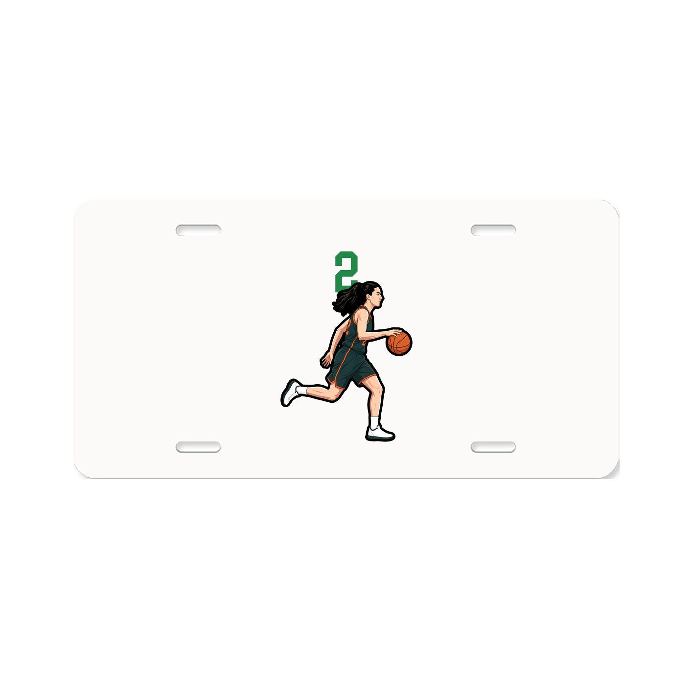License Plate — Number Top in Classic