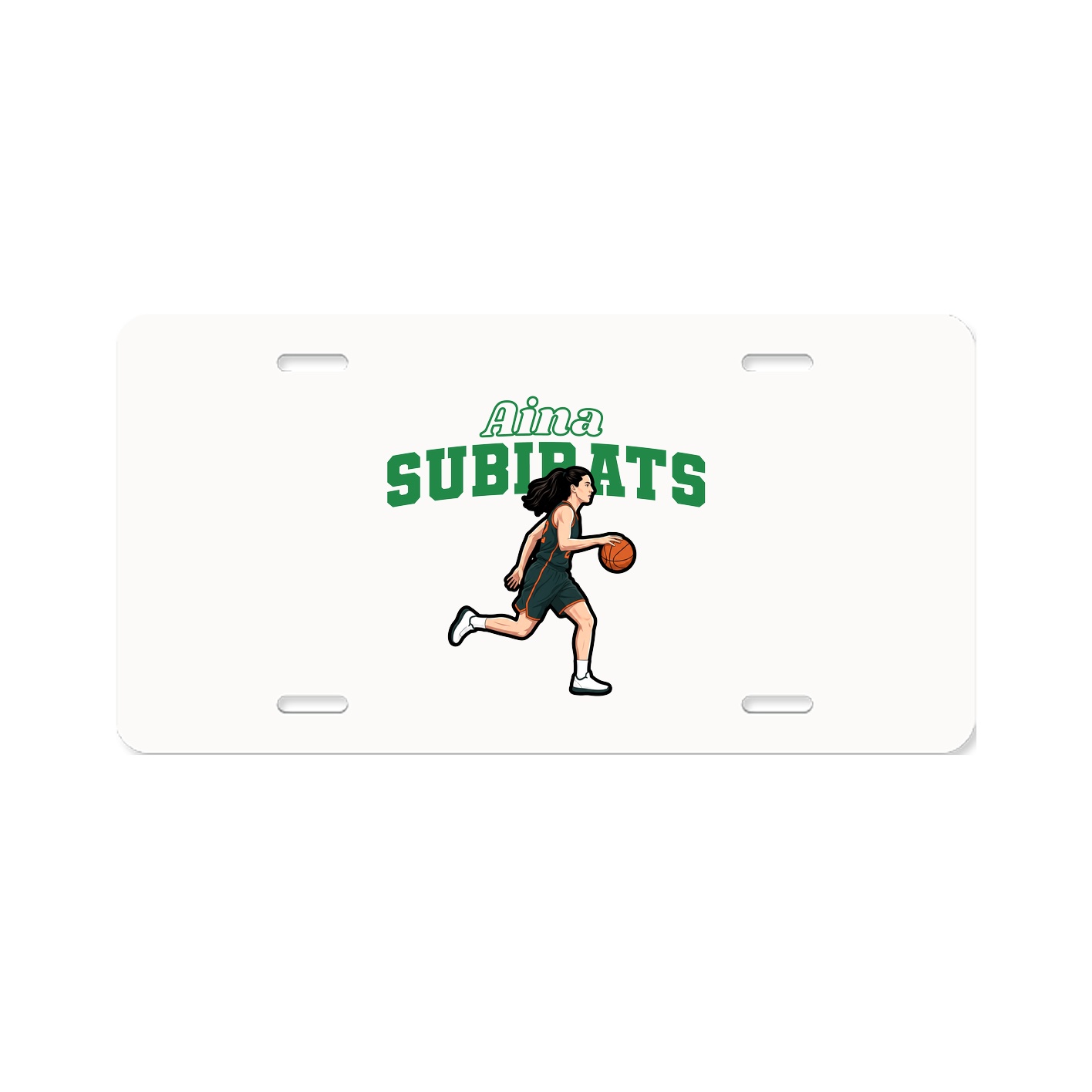 License Plate — Name Arch in Classic