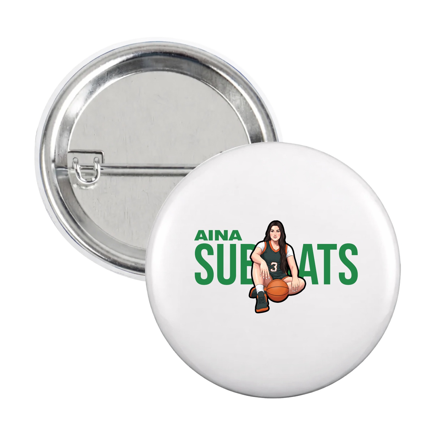 Game Day Button — Player Name in White