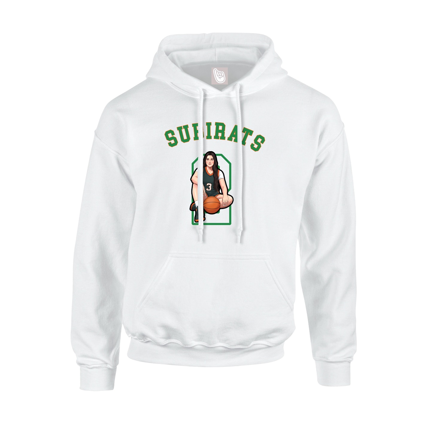 Youth Hoodie — Shirsey Arch in White