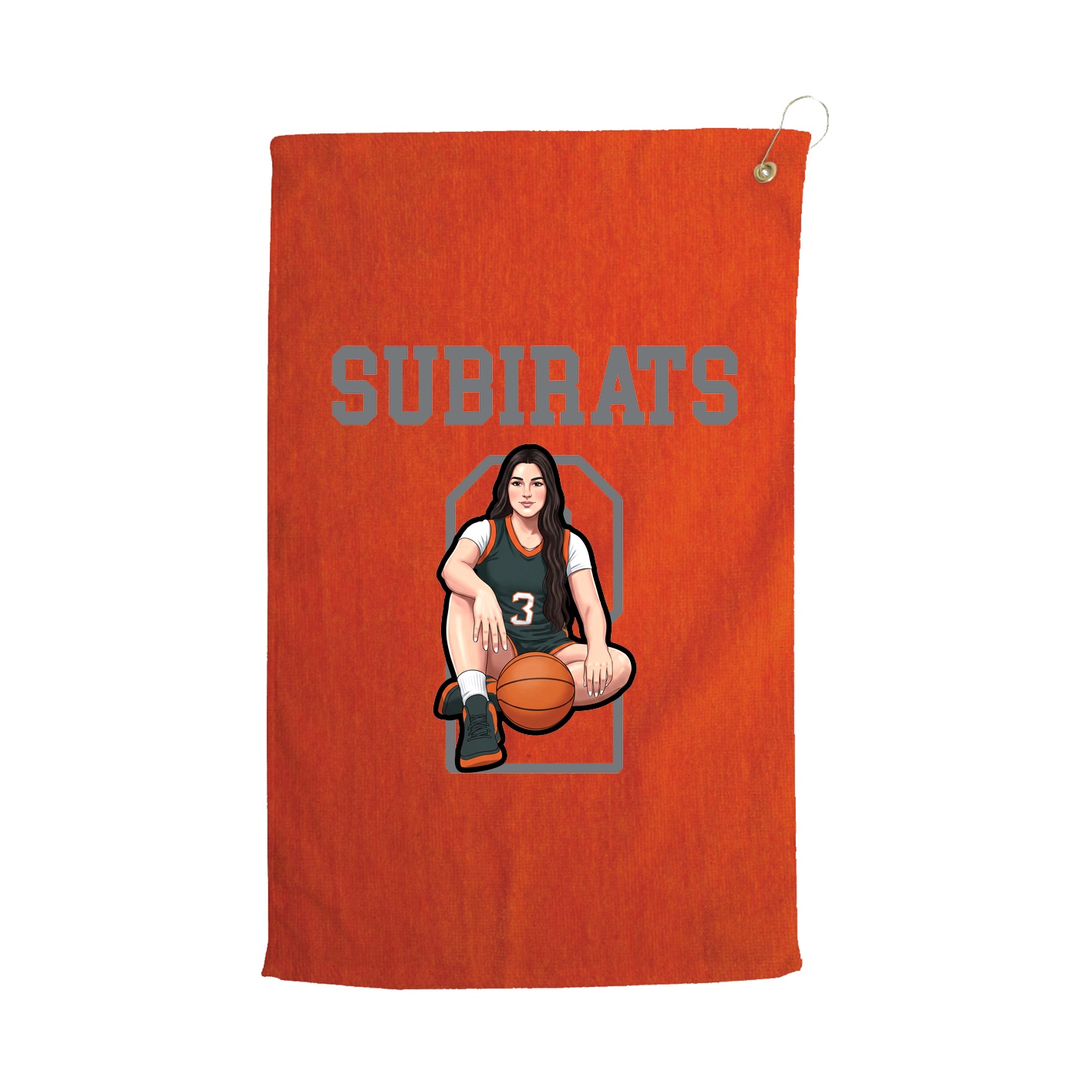 Golf Towel — Shirsey in Orange