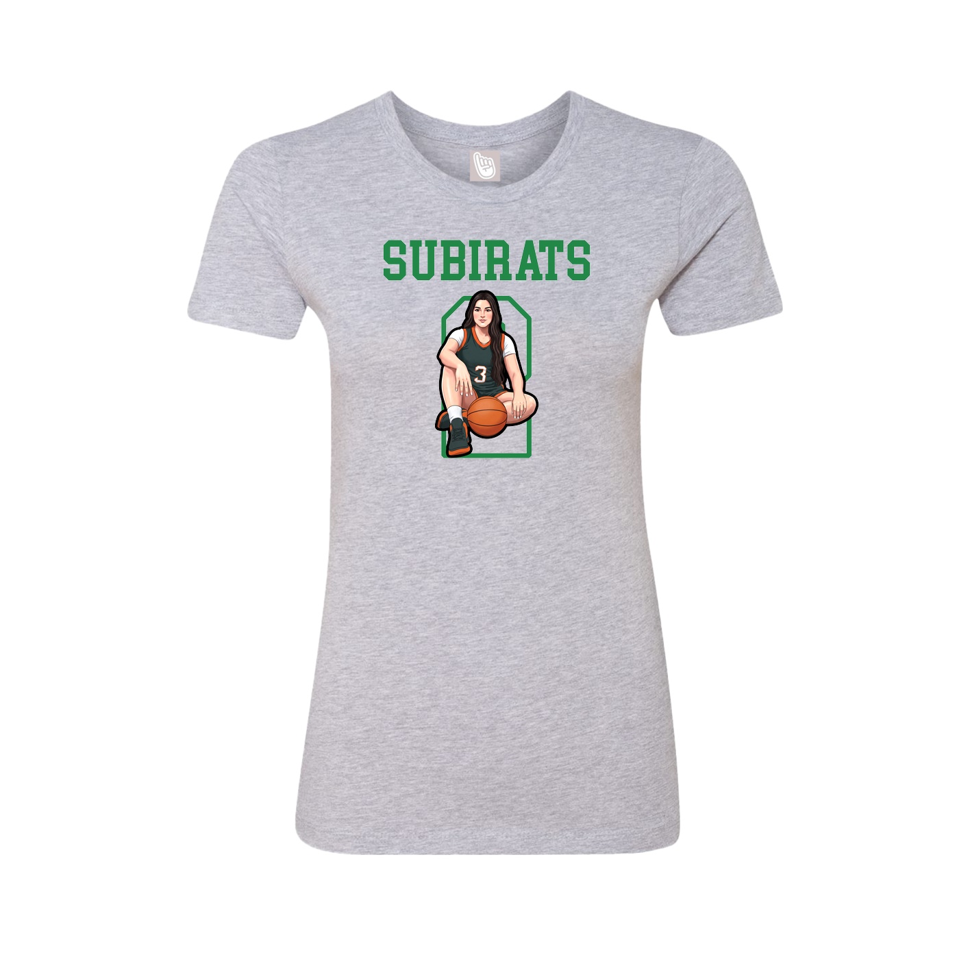 Fitted Women's Tee — Shirsey in Grey