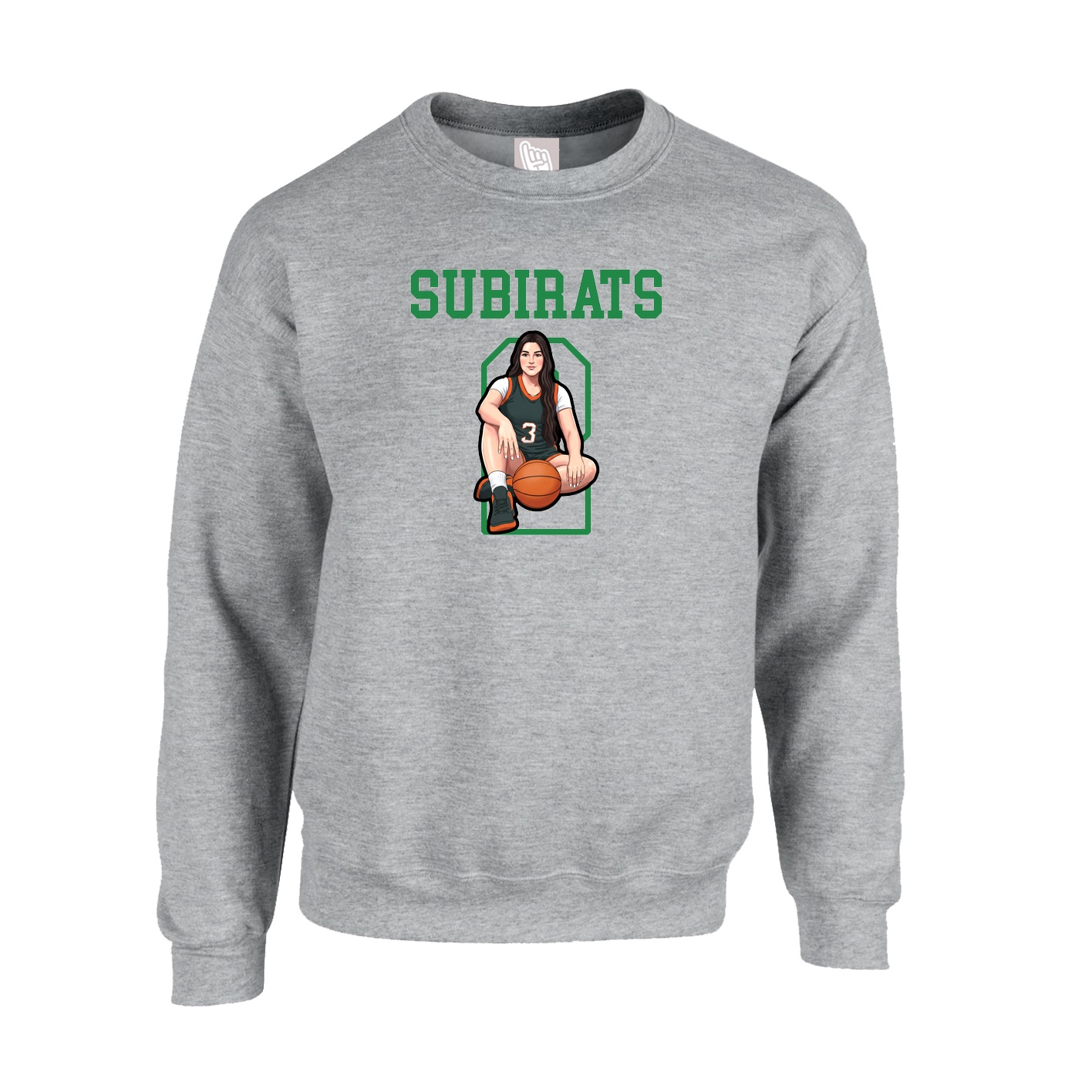 Fleece Crew — Shirsey in Grey