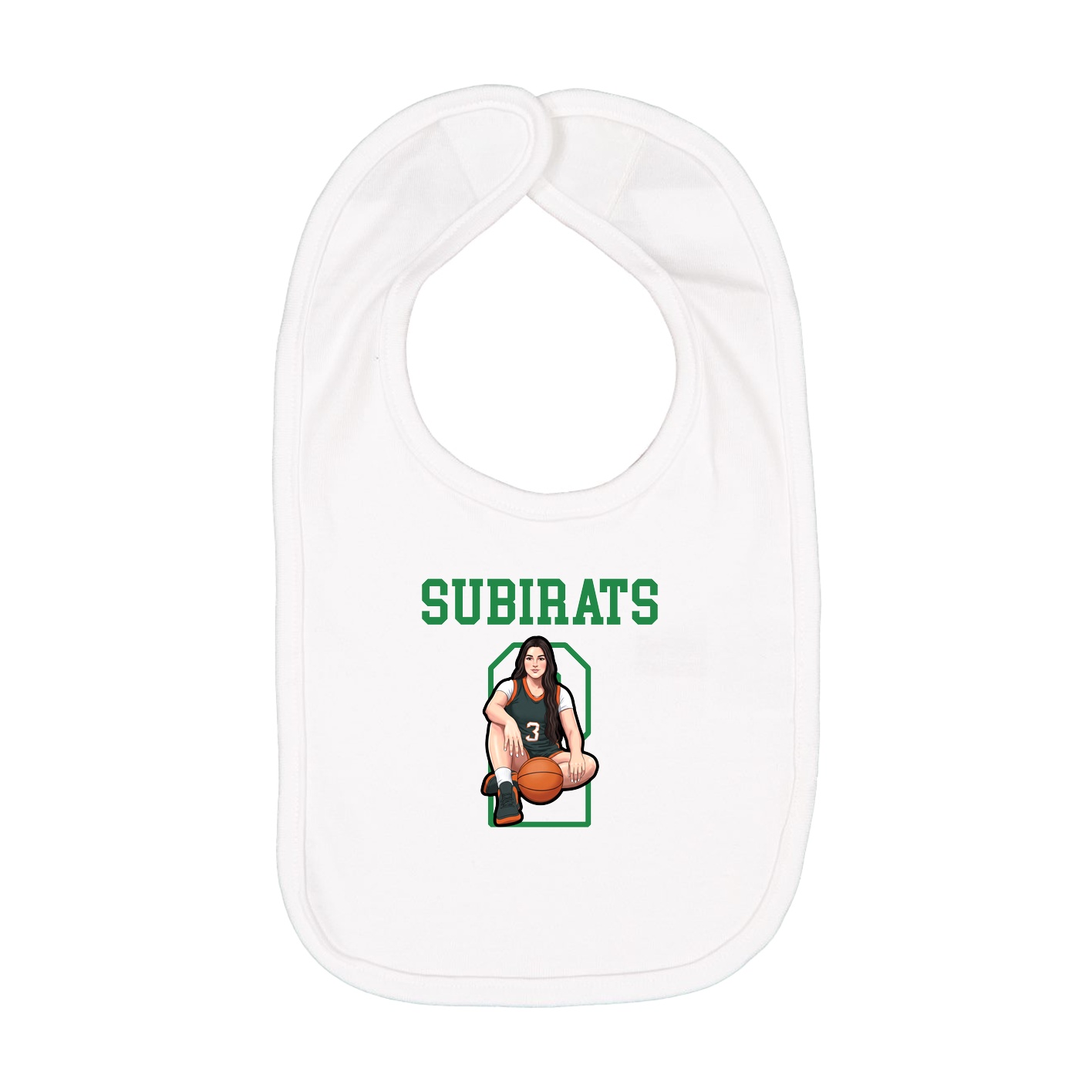 Infant Bib — Shirsey in White