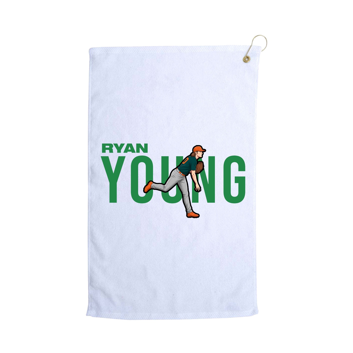 Golf Towel — Player Name in White