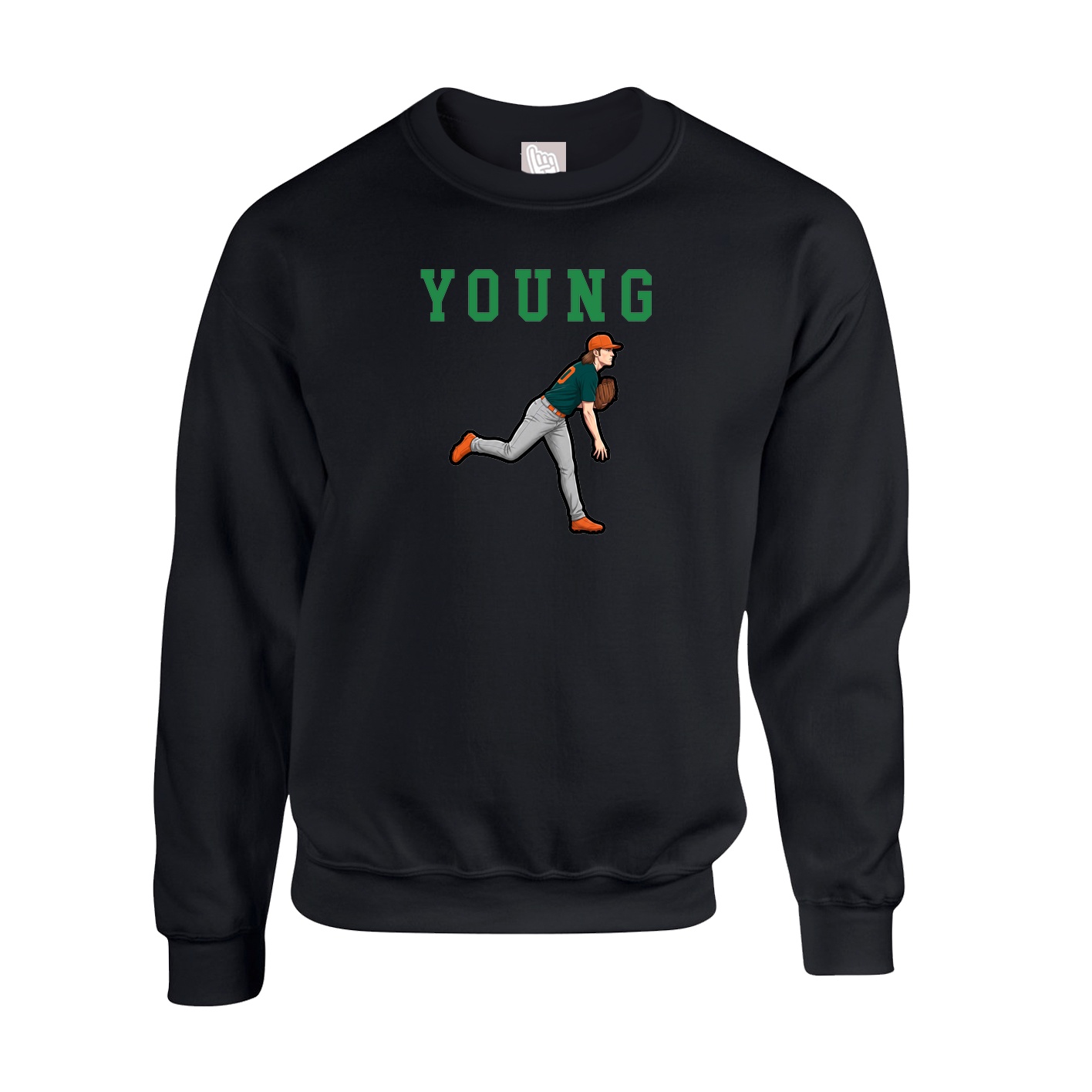 Fleece Crew — Shirsey in Black