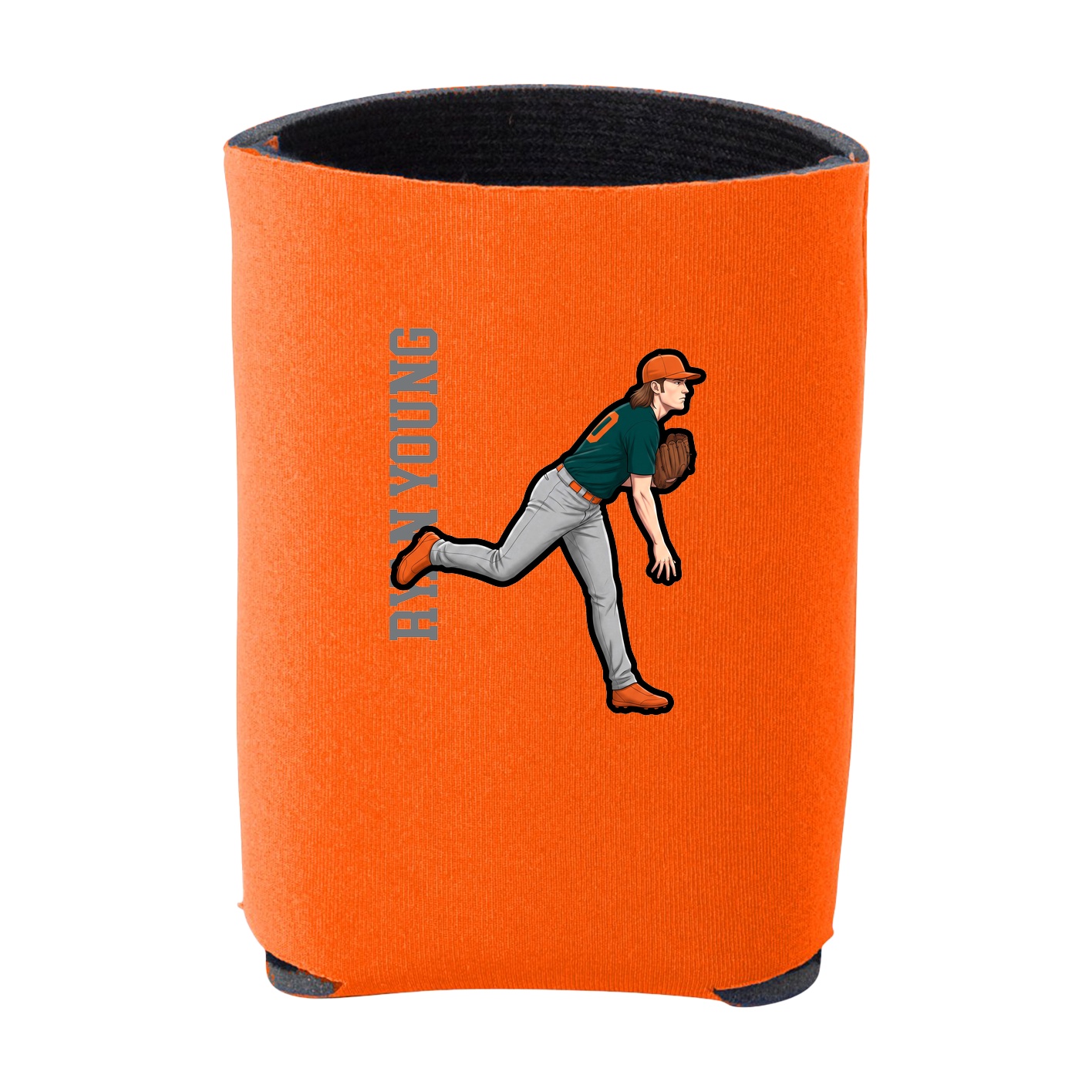 Can Holder — Name Vertical in Orange