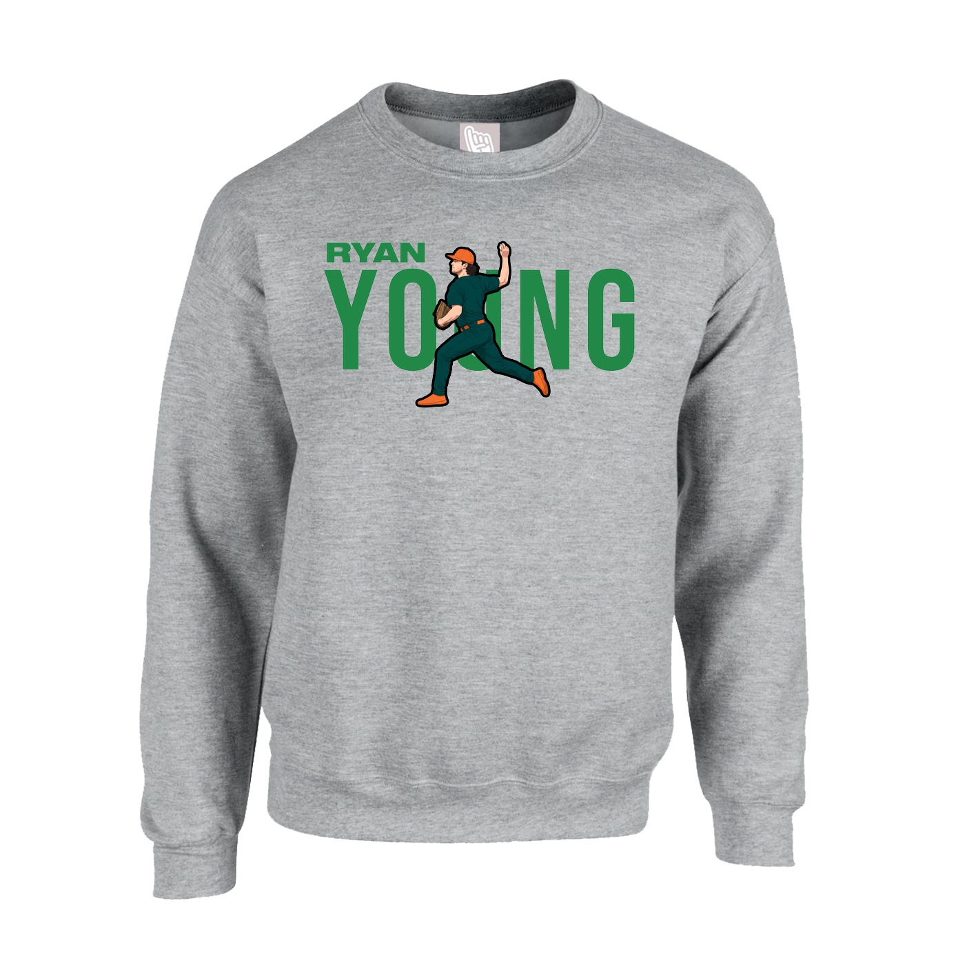 Fleece Crew — Player Name in Grey
