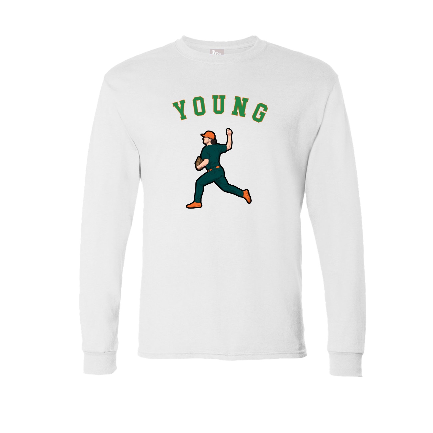 Long Sleeve Tee — Shirsey Arch in White