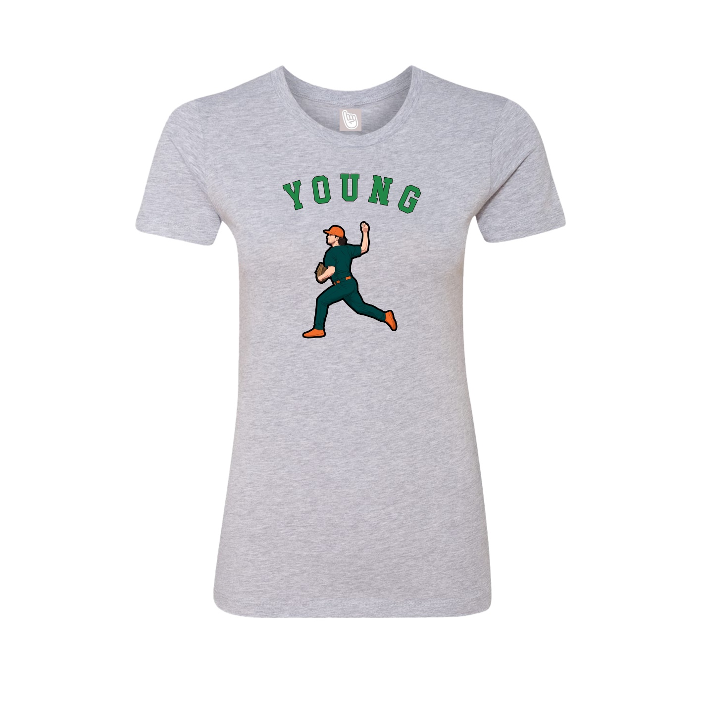 Fitted Women's Tee — Shirsey Arch in Grey