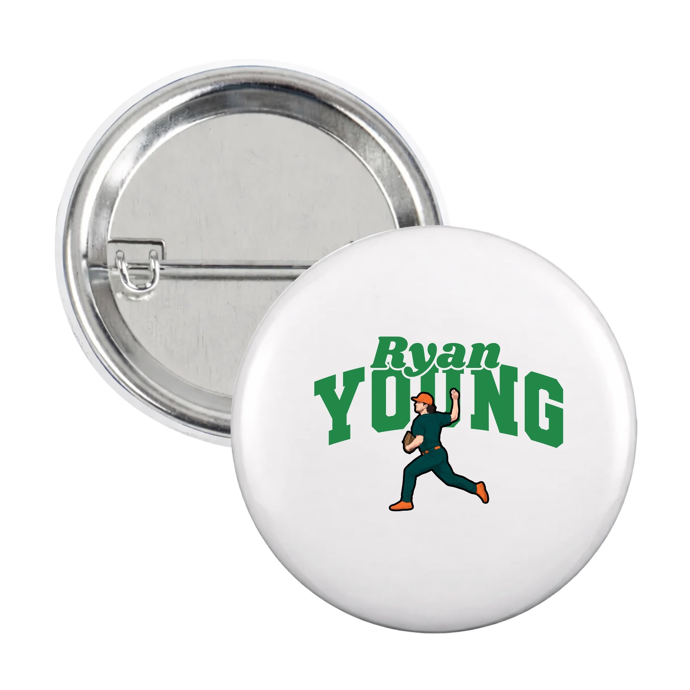 Game Day Button — Signature Arch in White