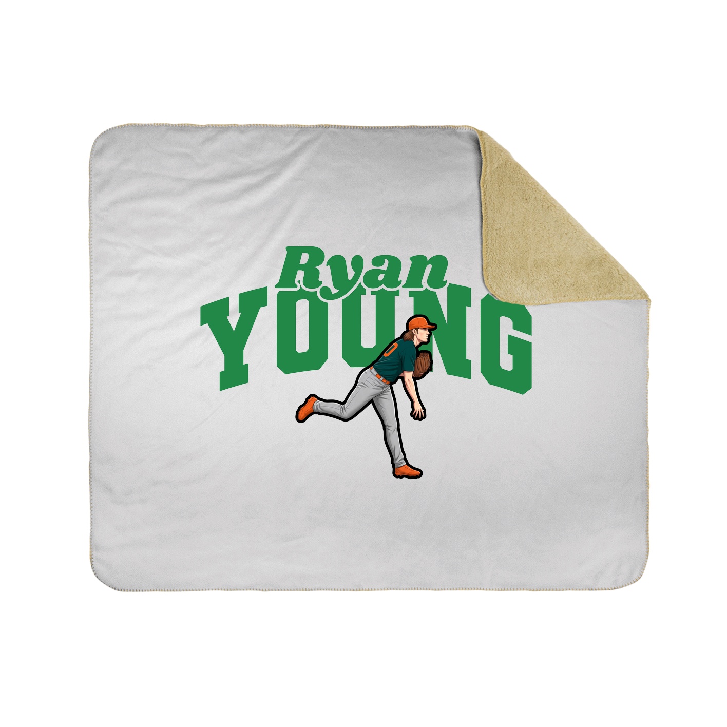 Throw Blanket — Signature Arch in White