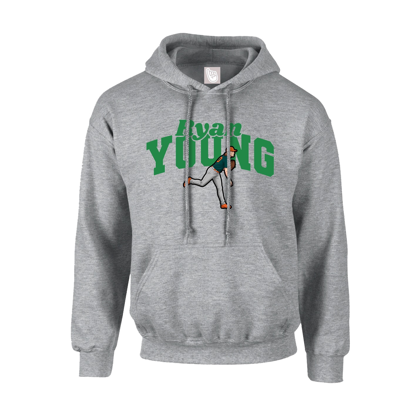 Hoodie — Signature Arch in Grey