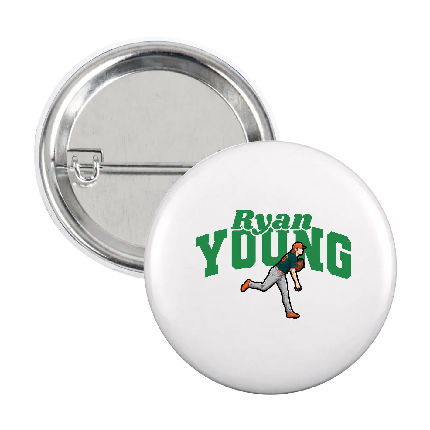 Game Day Button — Signature Arch in White