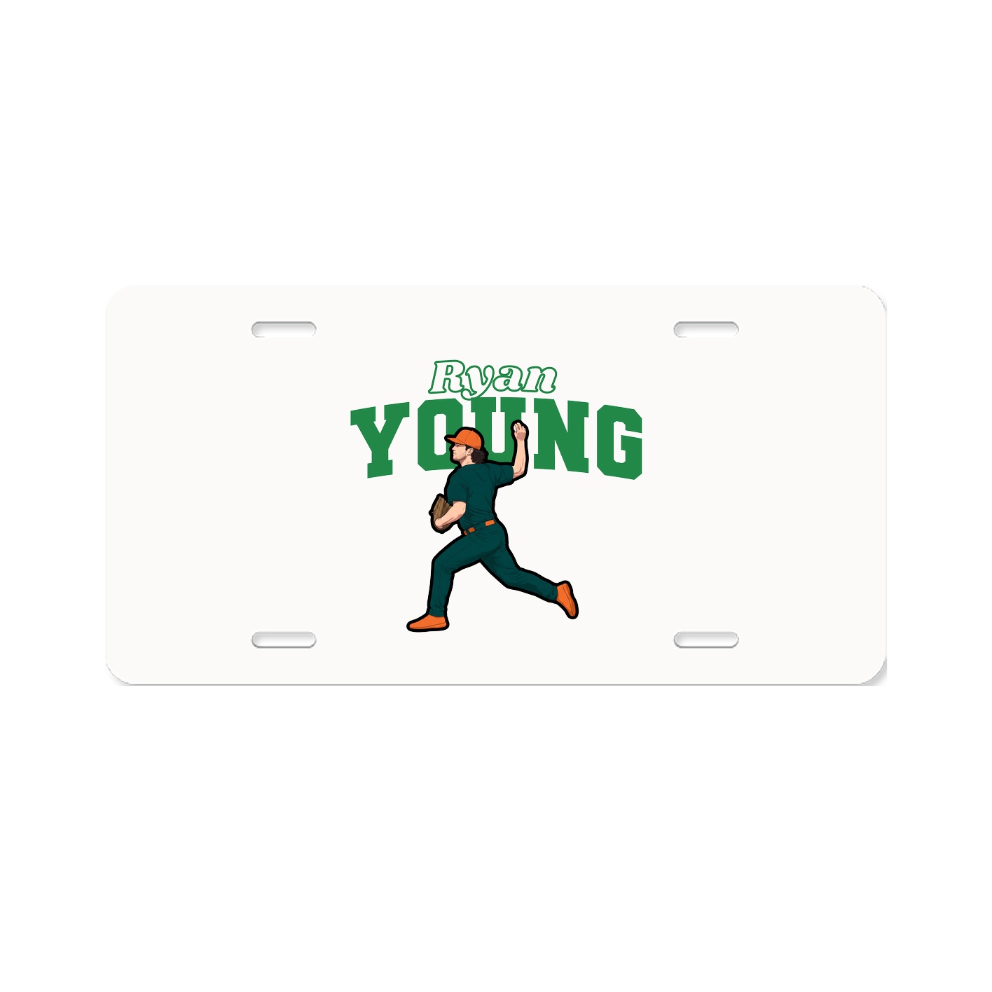 License Plate — Name Arch in Classic