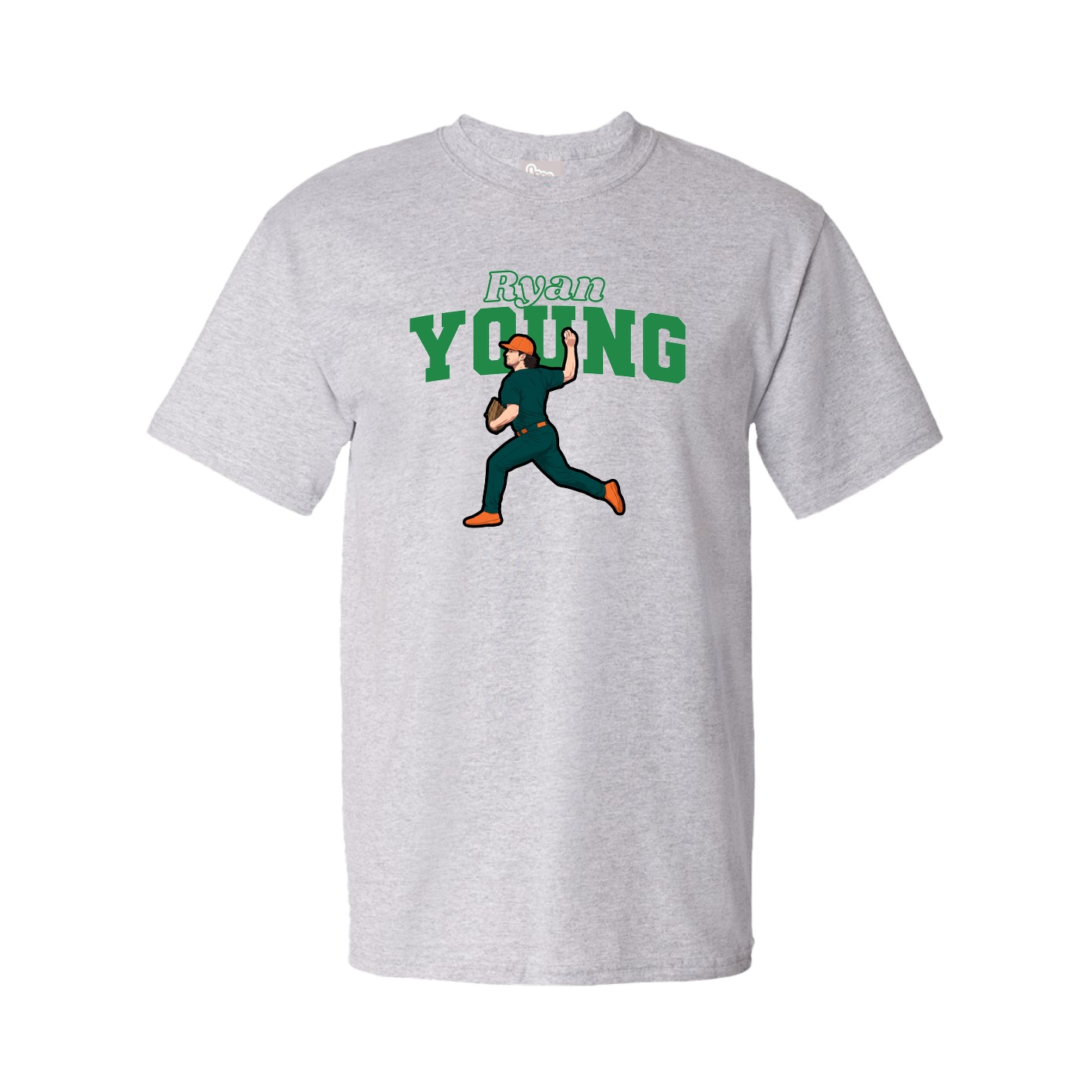 Youth Tee — Name Arch in Grey