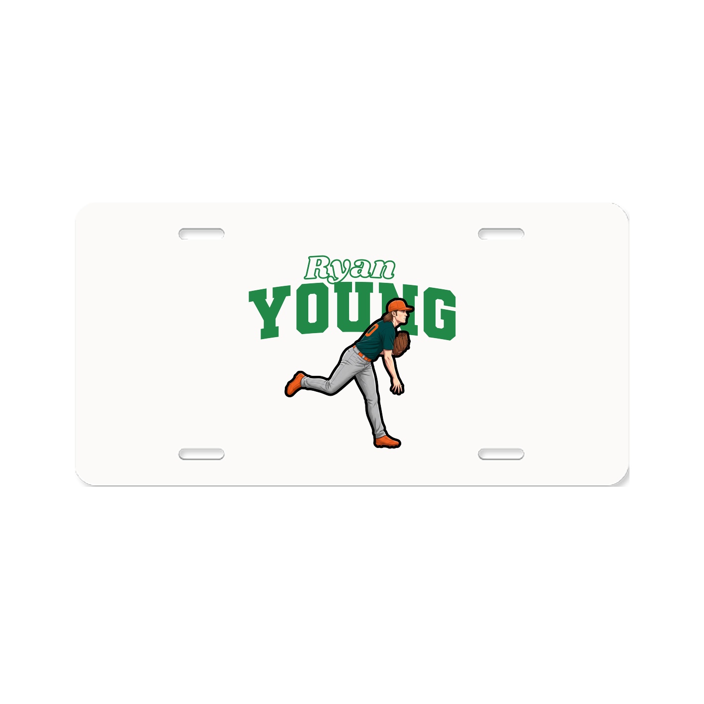 License Plate — Name Arch in Classic