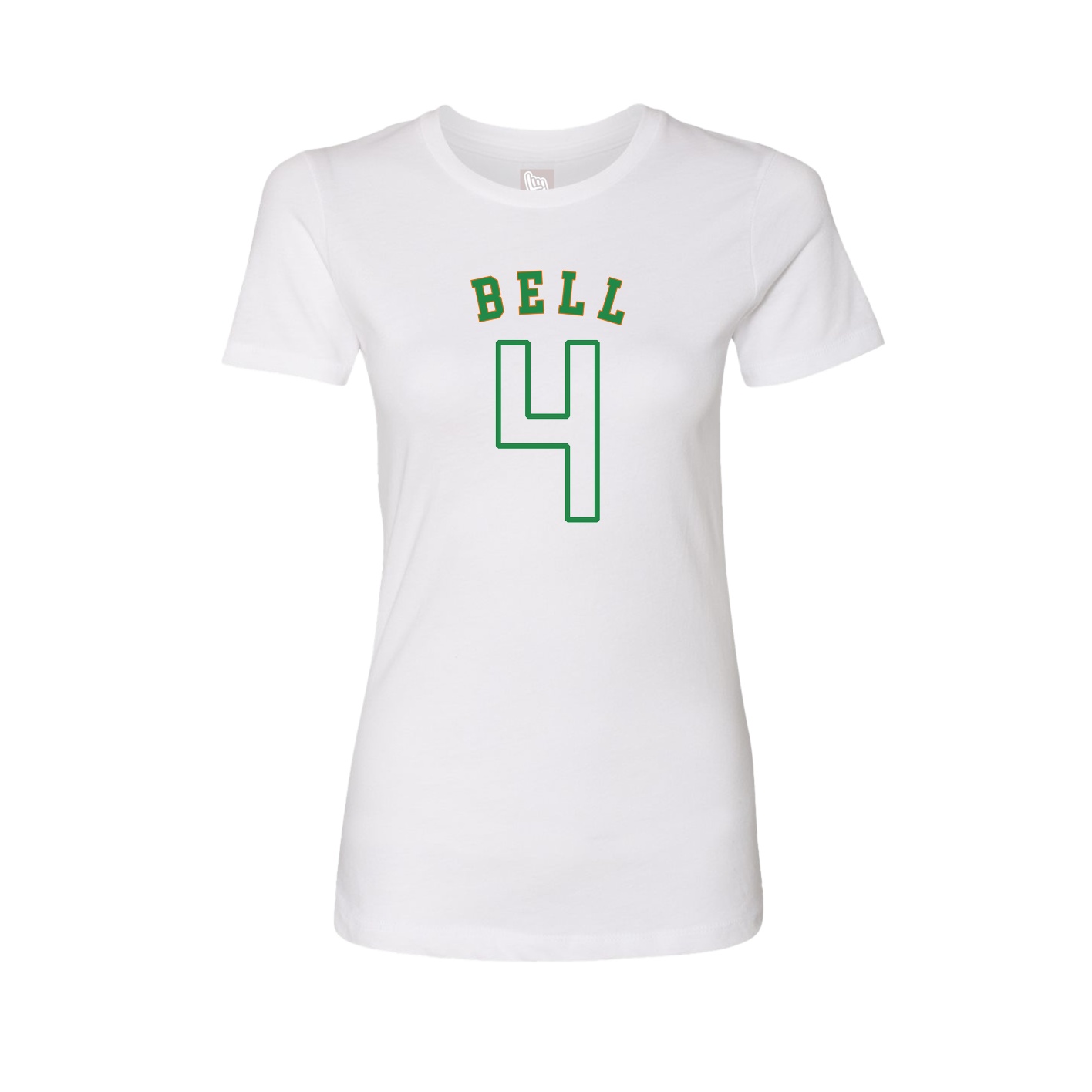 Fitted Women's Tee — Shirsey Arch in White