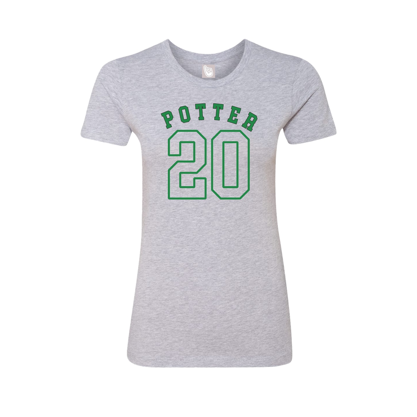 Fitted Women's Tee — Shirsey Arch in Grey
