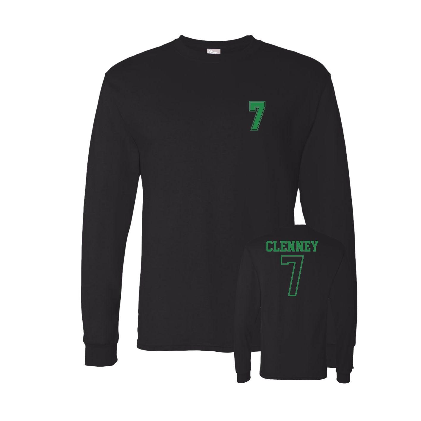 Long Sleeve Tee — Chest Back in Black