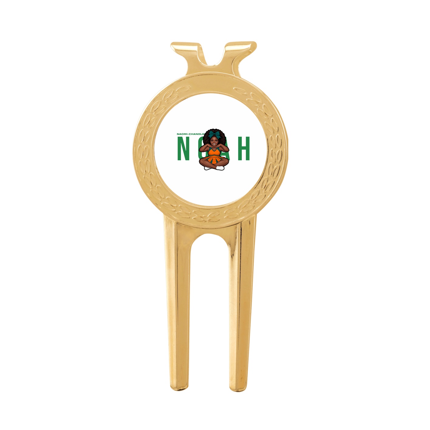 Divot Tool with Ball Marker — Player Name in Classic