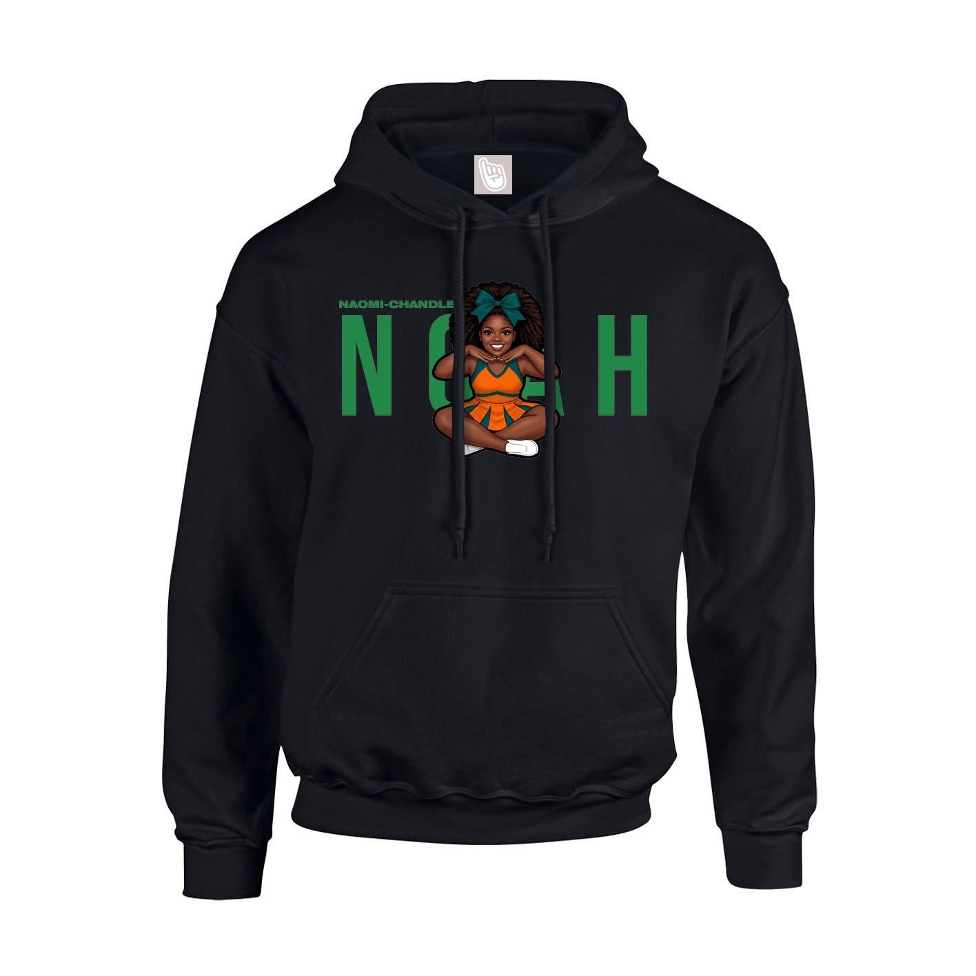 Hoodie — Player Name in Black