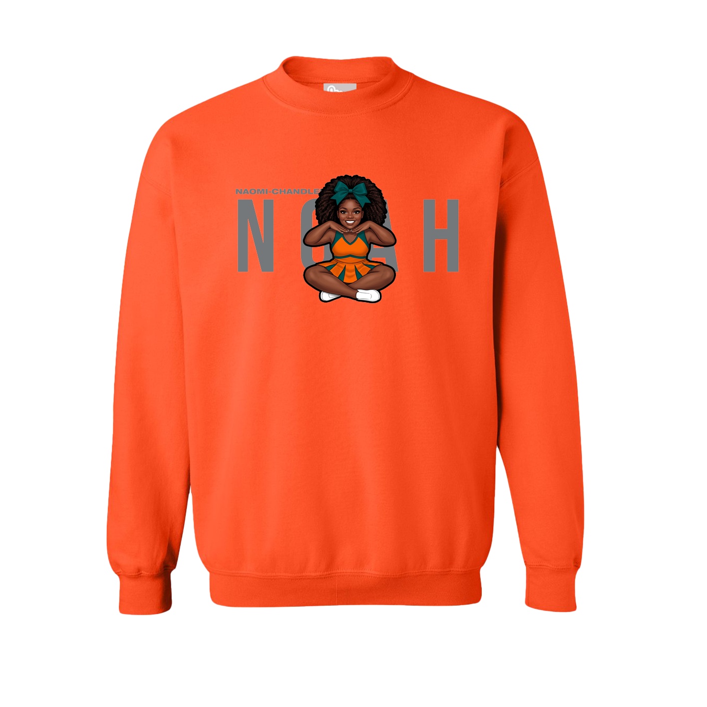 Fleece Crew — Player Name in Orange